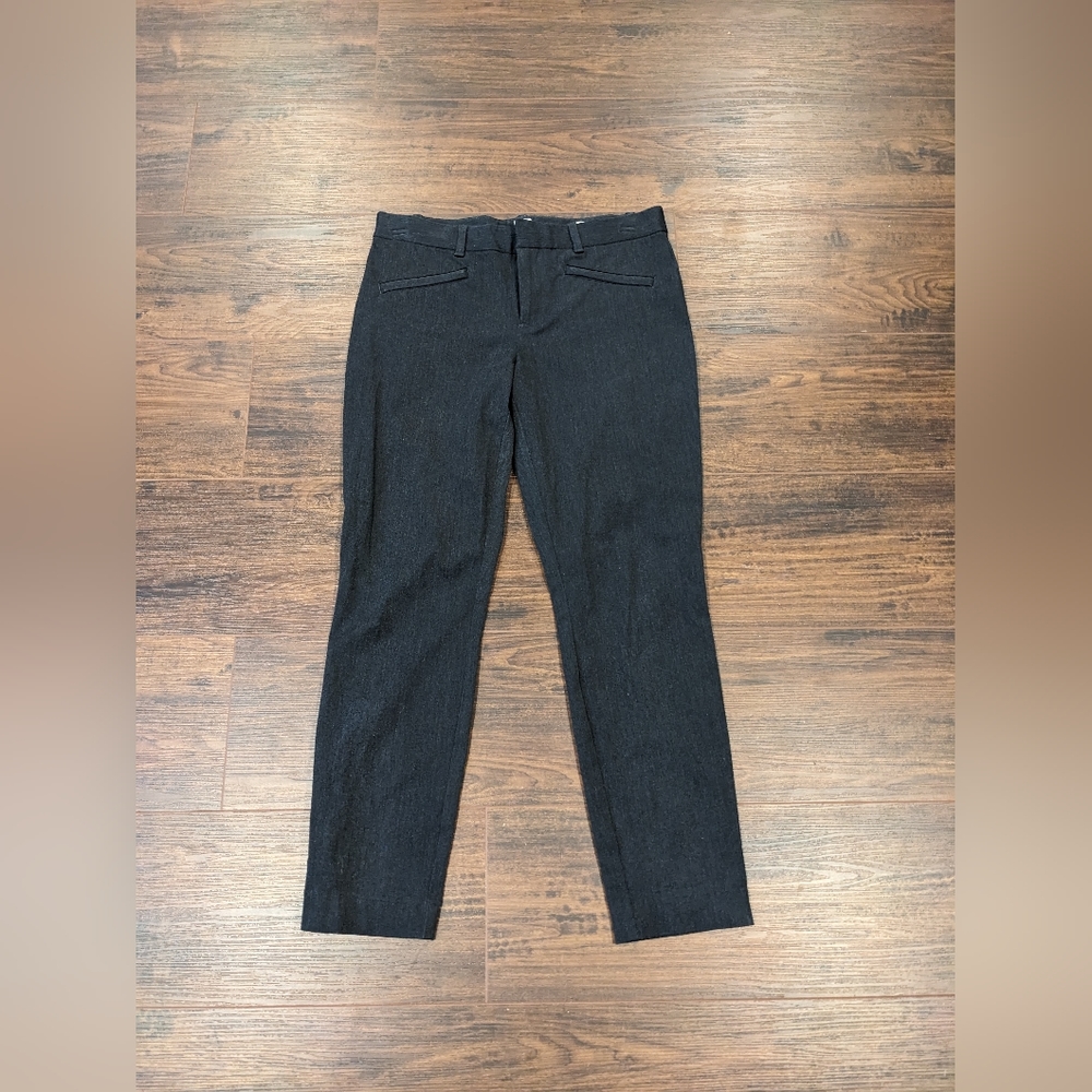Gap Grey Size 8 Skinny Ankle Chino Pants